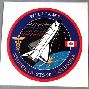 DAVID WILLIAMS 1998 STS-90 HIS PERSONAL STICKER, OFFICIAL ASTRONAUT FULL COLOUR